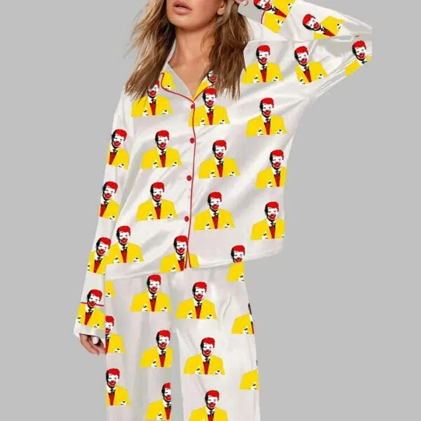 Womens McDonald Donald Trump Pajama Set 4