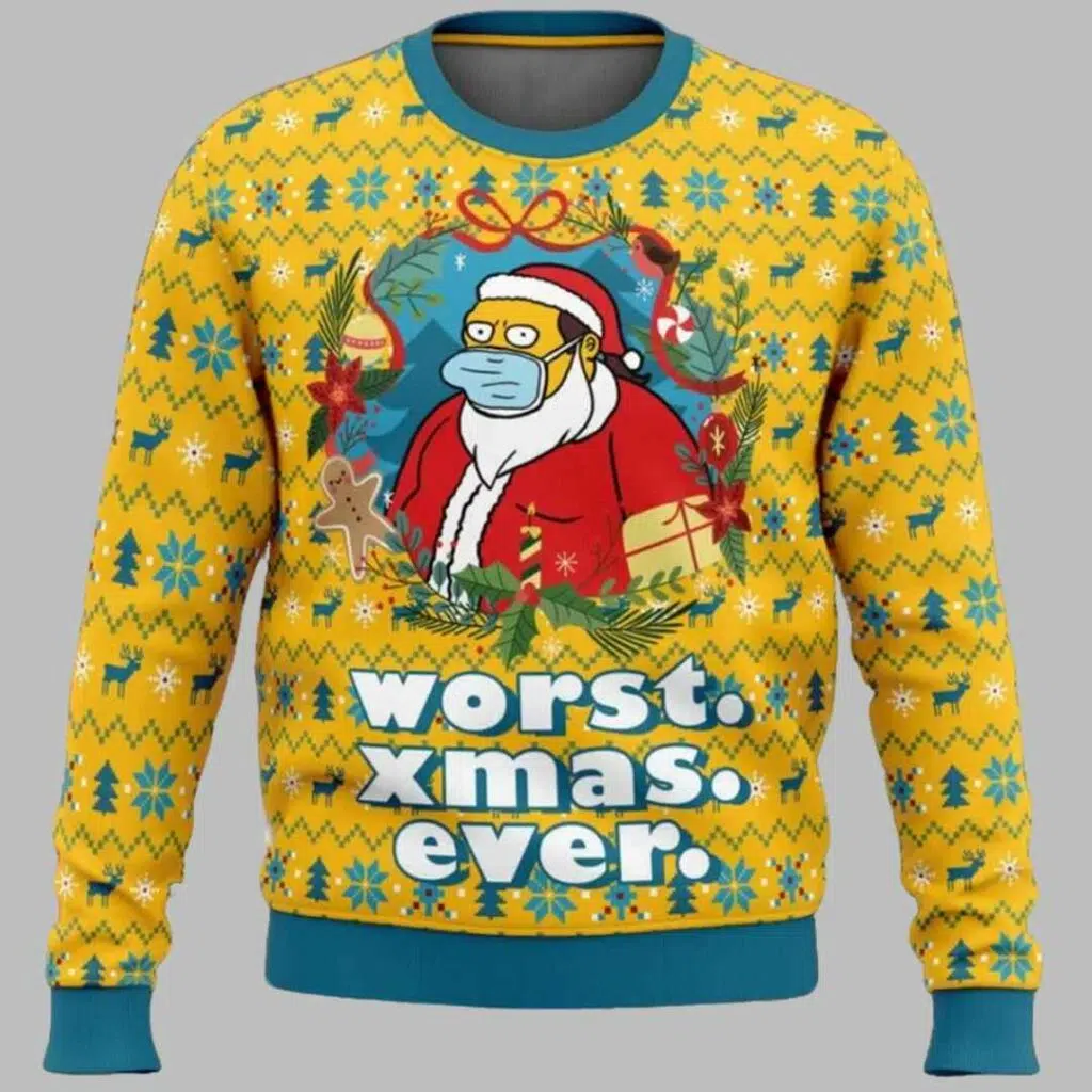 Worst Christmas Ever Simpsons Ugly Christmas Sweater 2