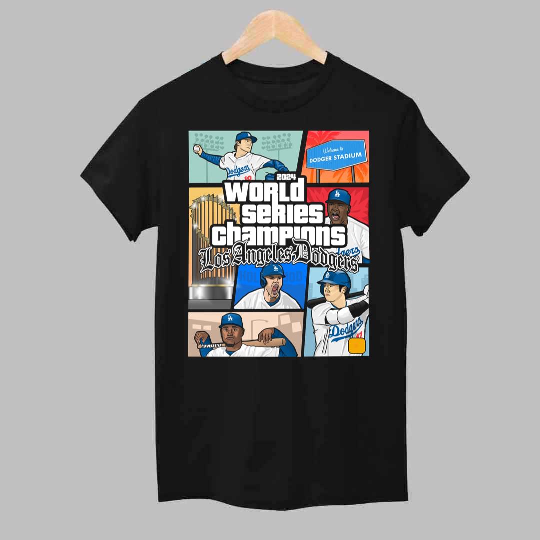 Dodgers 2024 World Series Tシャツ Men's Pro Standard Los Angeles Dodgers 2024 World Series