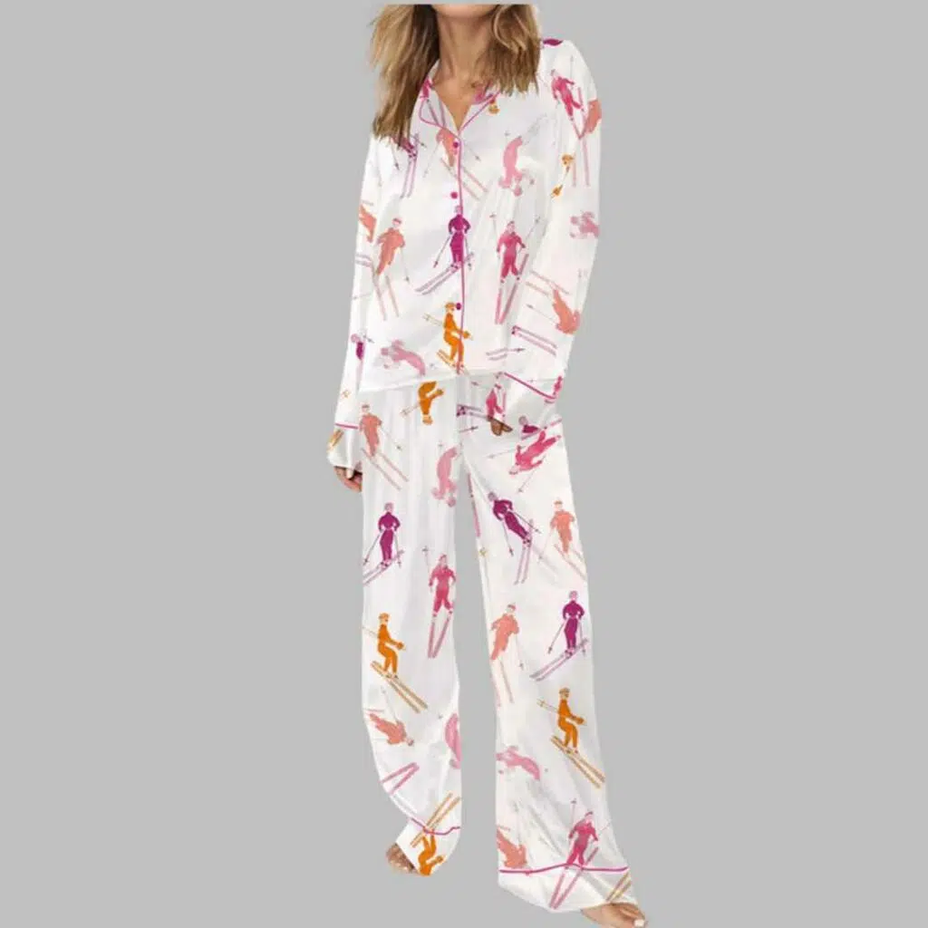 Aprs Ski Satin Pajama Set 3