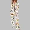 Beer Drinking Snowman Pajama Set 3