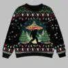 Bigfoot UFO Christmas Ugly Christmas Sweater 1