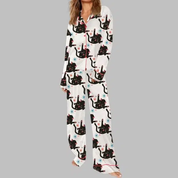 Black Cat Pajama Set 3