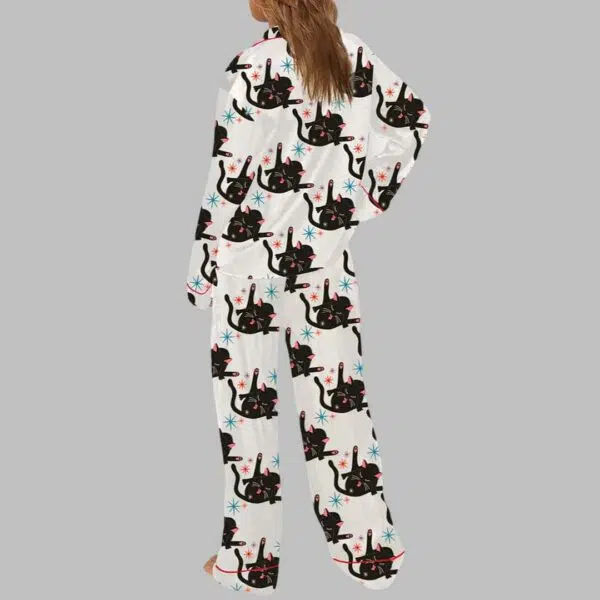 Black Cat Pajama Set 4