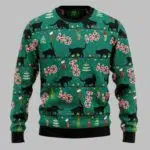 Black Cat Ugly Christmas Sweater