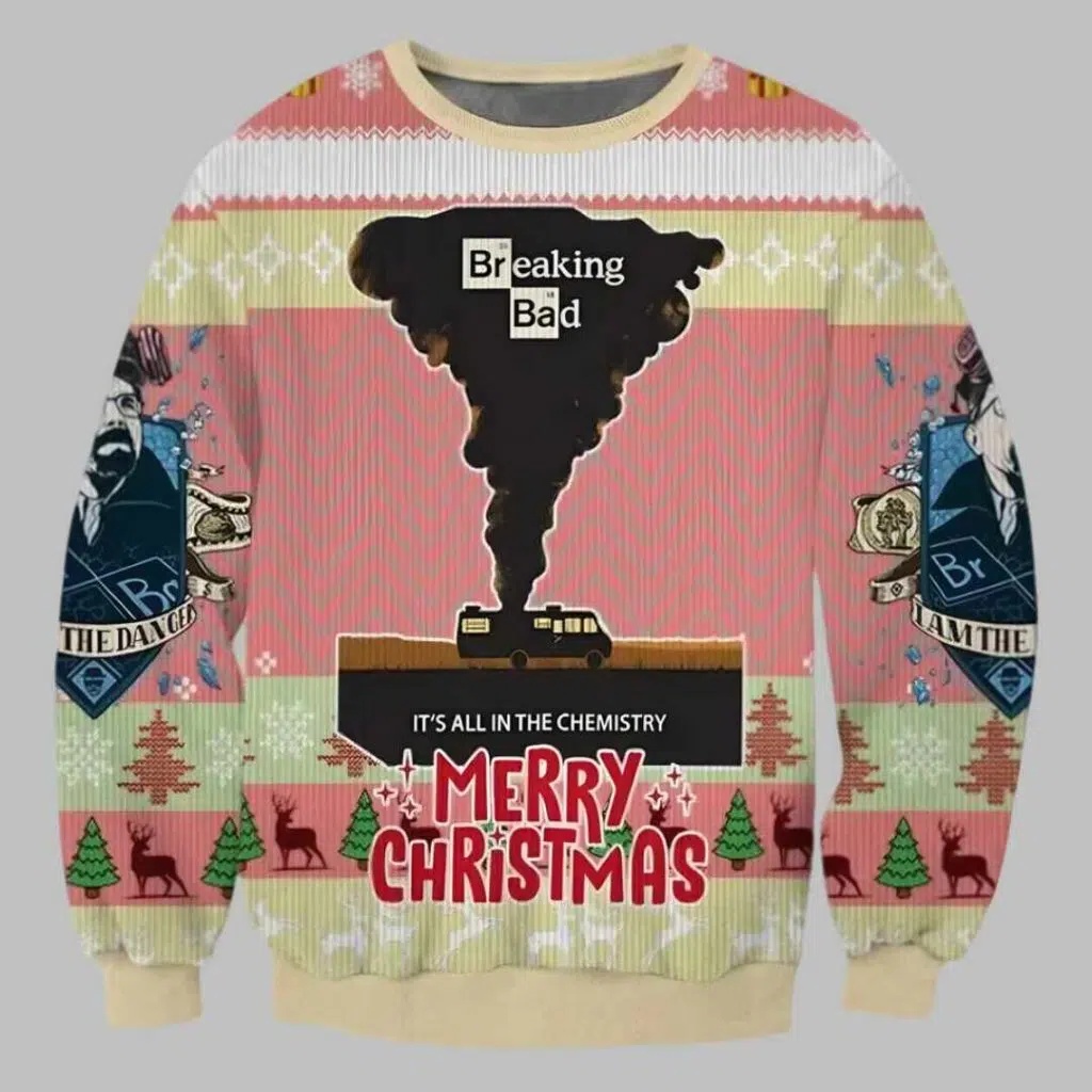 Breaking Bad Walter White Christmas Ugly Christmas Sweater 3