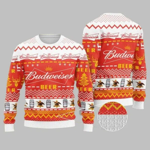 Budweiser Ugly Christmas Sweater 1