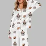 Bulldog Browns Football Pajama Set
