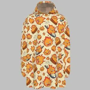 Calcifer Blanket Hoodie 1