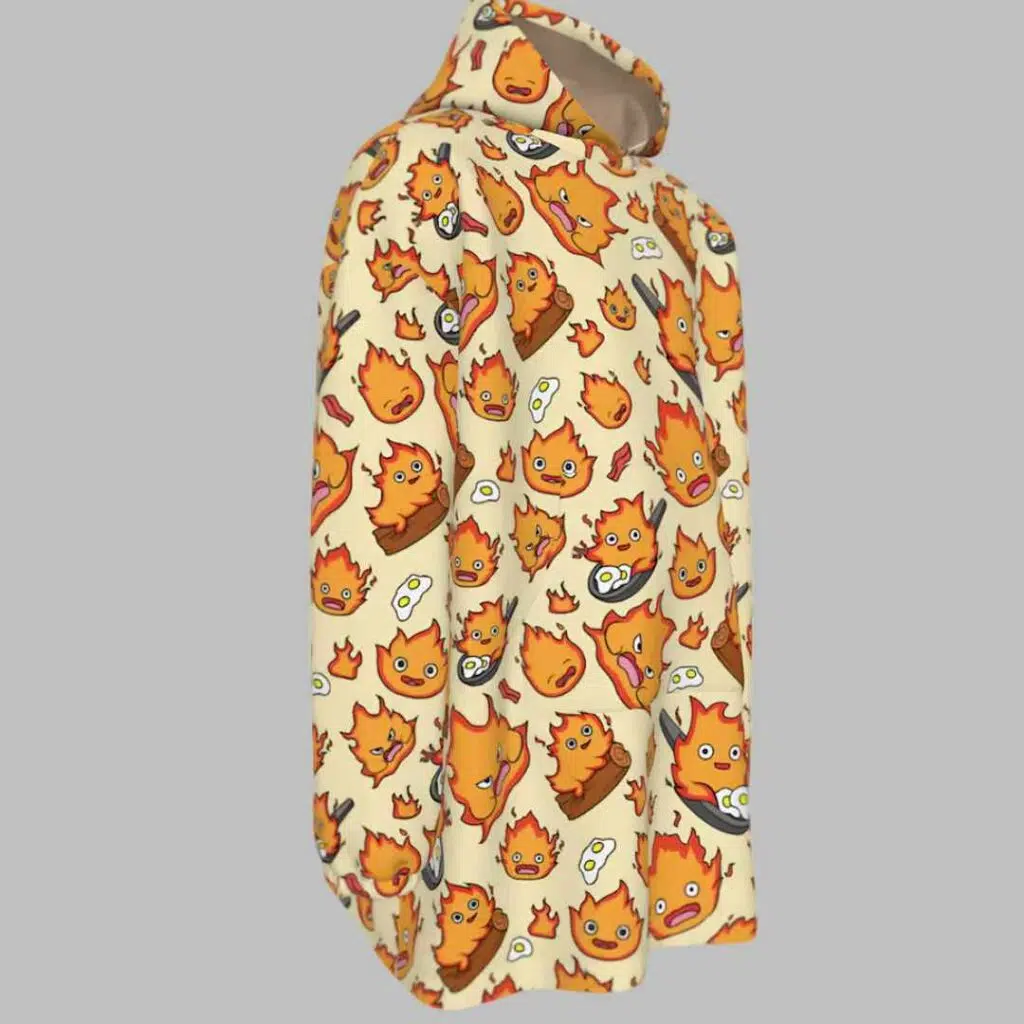 Calcifer Blanket Hoodie 3