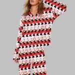 Can Can Santa Pajama Set