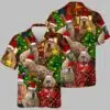 Capybara Santa Hat Christmas Hawaiian Shirt 1