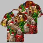 Capybara Santa Hat Christmas Hawaiian Shirt