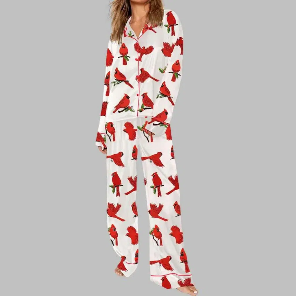 Cardinal Bird Pajama Set gullprint