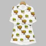 Chicken Kiwi Cake Art Print Pajama Set