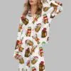 Christmas Beers Satin Pajama Set 1