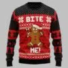 Christmas Bite Me Ugly Christmas Sweater 1