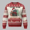 Christmas Black Cat It's Fine I'm Fine Everything Is Fine Ugly Christmas Sweater 1