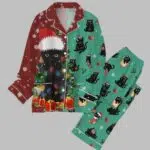 Christmas Black Cat Pajama Set