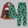 Christmas Black Cat Pajama Set 3