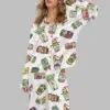 Christmas Canned Pickles Satin Pajama Set 1