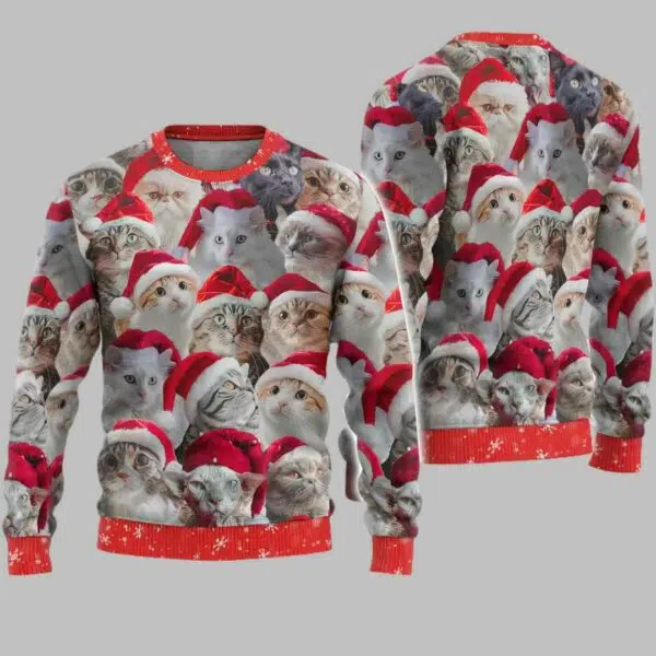 Christmas Cat Ugly Christmas Sweater 3