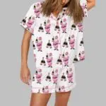 Christmas Champagne Santa Pajama Set