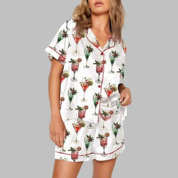 Christmas Cocktail Pajama Set 3 1