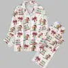 Christmas Coquette Bow Trump I Will Be Home For Christmas Pajama Set 1