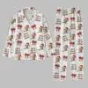 Christmas Coquette Bow Trump I Will Be Home For Christmas Pajama Set 3