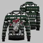 Christmas Cow Salty Heifer Ugly Christmas Sweater