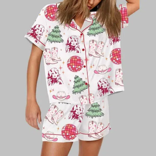 Christmas Cowgirl Pajama Set 1