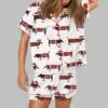 Christmas Dachshund Pajama Set 1