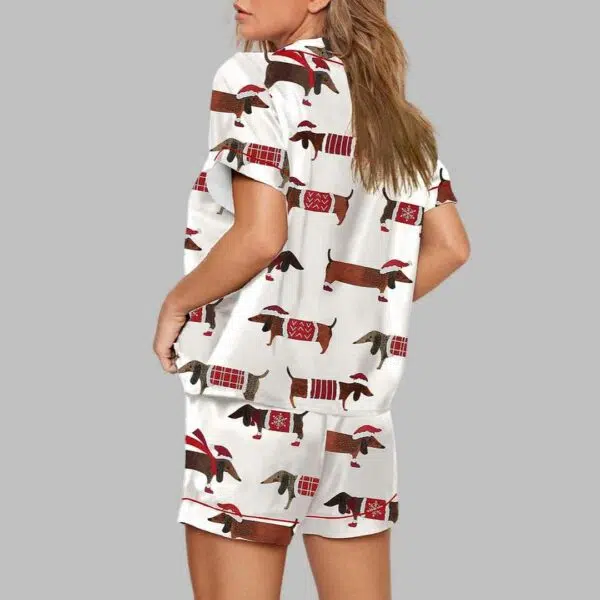 Christmas Dachshund Pajama Set 4