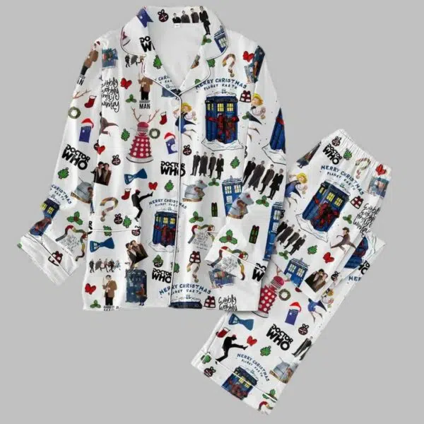 Christmas Doctor Who Pajama Set 1