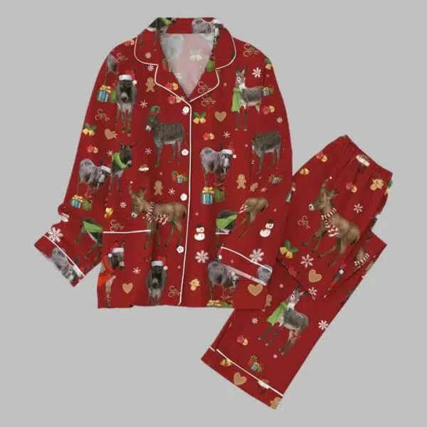 Christmas Donkey Pajamas Set 1