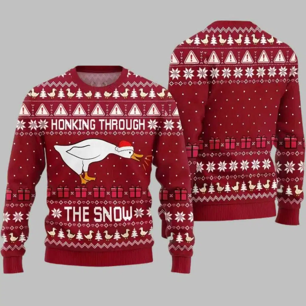 Christmas Goose Ugly Christmas Sweater 3