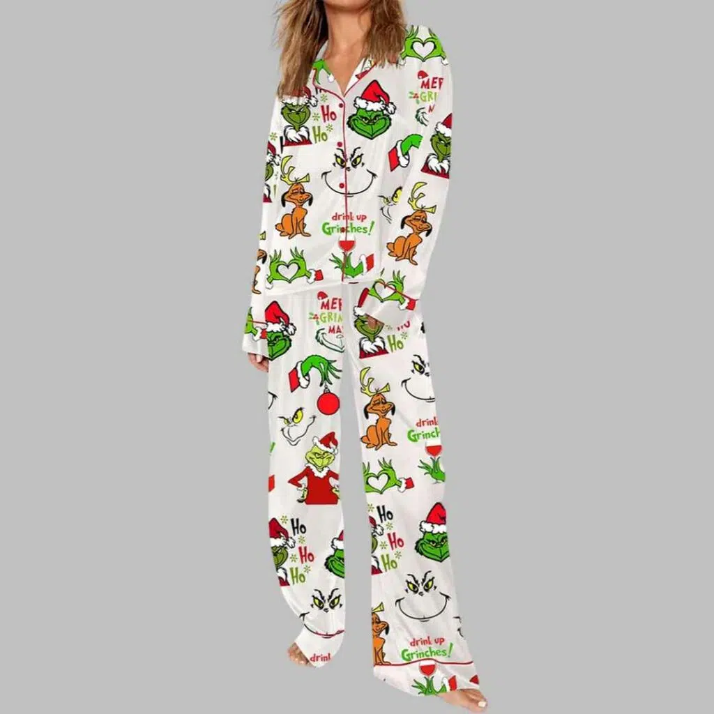 Christmas Grnch Pajama Set 3