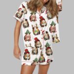 Christmas Guinea Pig Satin Pajama Set