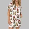 Christmas Guinea Pig Satin Pajama Set 3