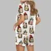 Christmas Guinea Pig Satin Pajama Set 4