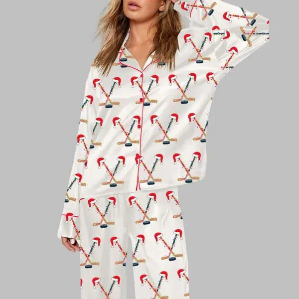 Christmas Hockey Pajama Set 1