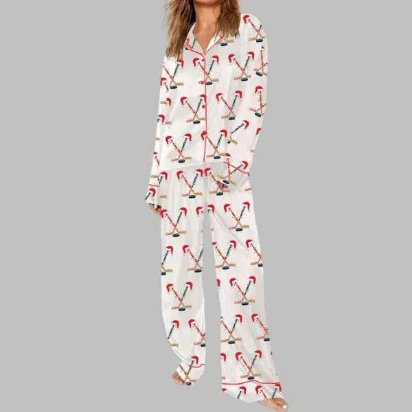 Christmas Hockey Pajama Set 3