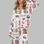 Christmas London Satin Pajama Set