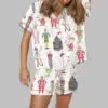 Christmas Movies Satin Pajama Set 1