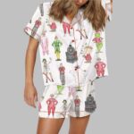 Christmas Movies Satin Pajama Set