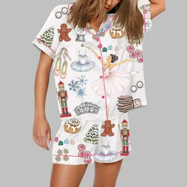 Christmas Nutcracker Ballet Pajama Set 1