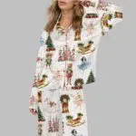 Christmas Nutcracker Ballet Satin Pajama Set