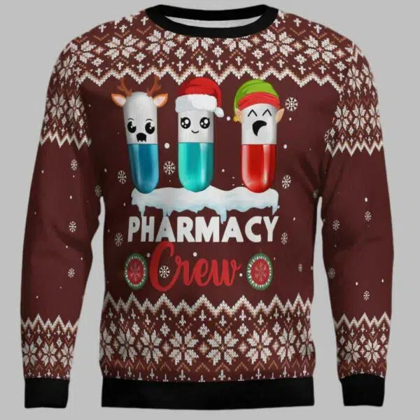 Christmas Pharmacy Crew Ugly Christmas Sweater 1