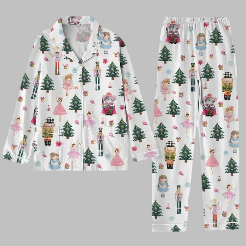 Christmas Pink Nutcracker Pajama Set 3 Christmas Pink Nutcracker Pajama Set 3